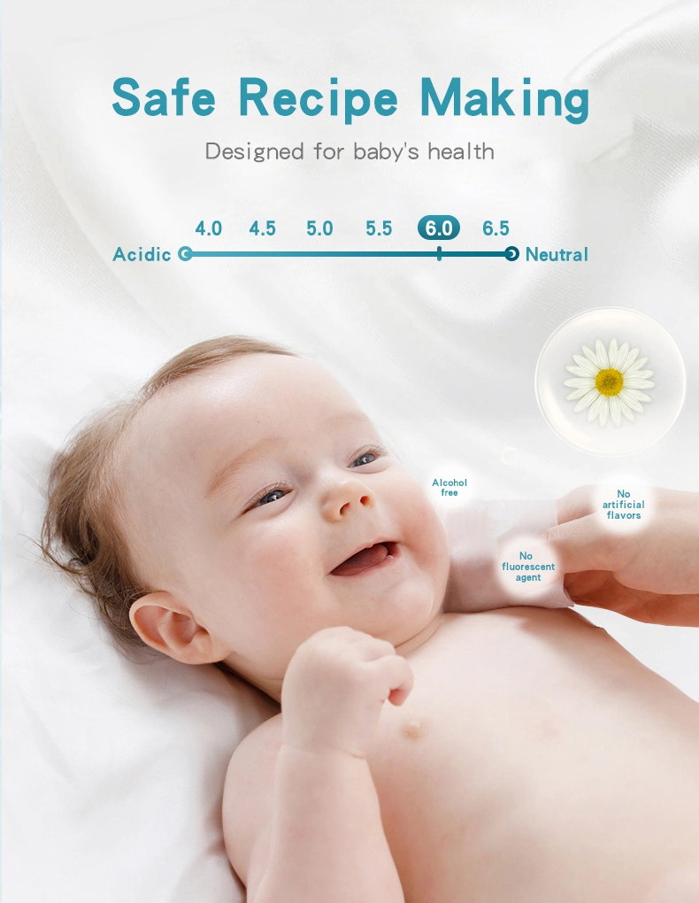 Hot Sale Non Alcohol Ultra Compact Cleaning Disposable Dry Baby Wipes